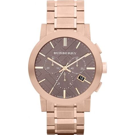 burberry rose gold watch|burberry gold watch men.